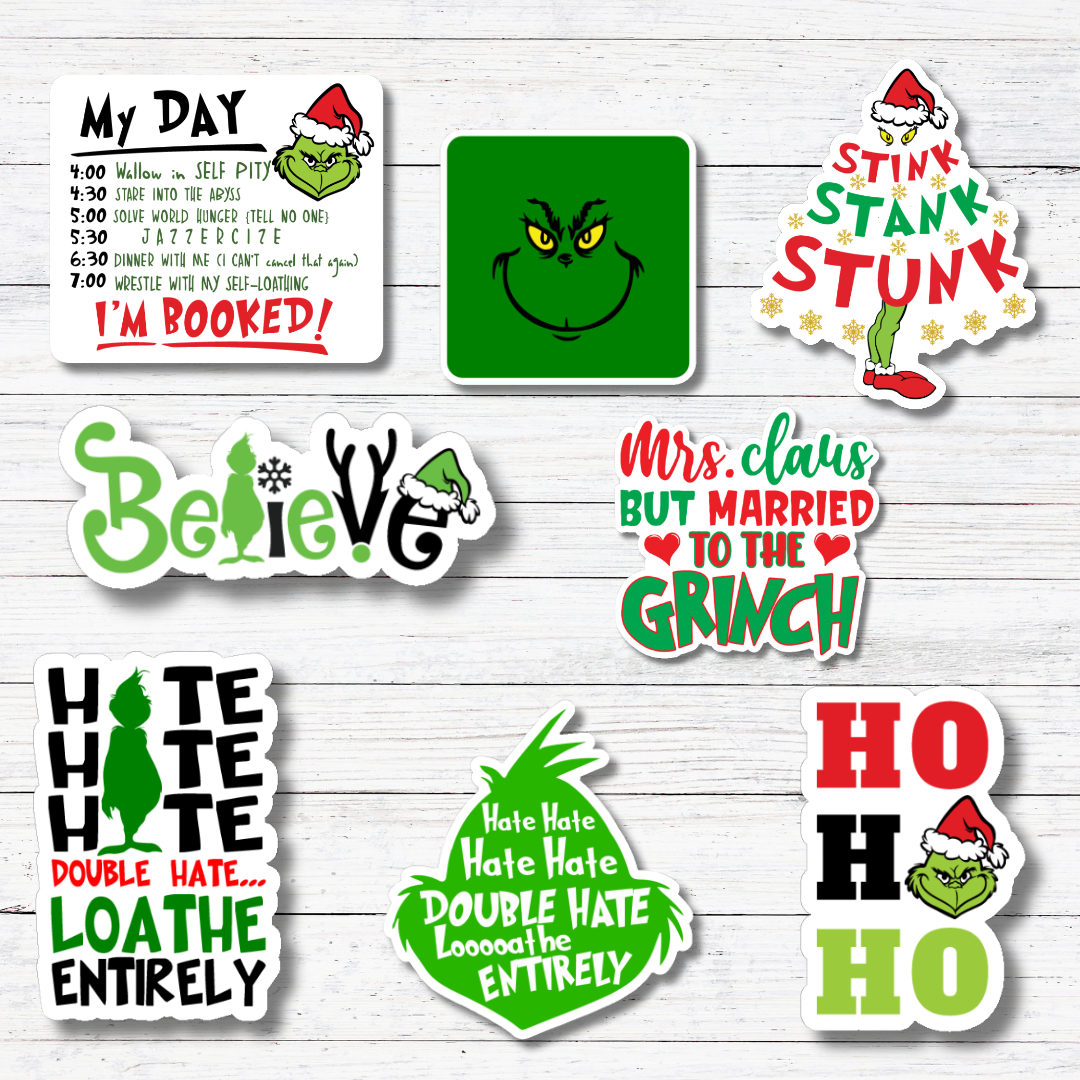 I'm Booked - The Grinch Sticker/Magnet