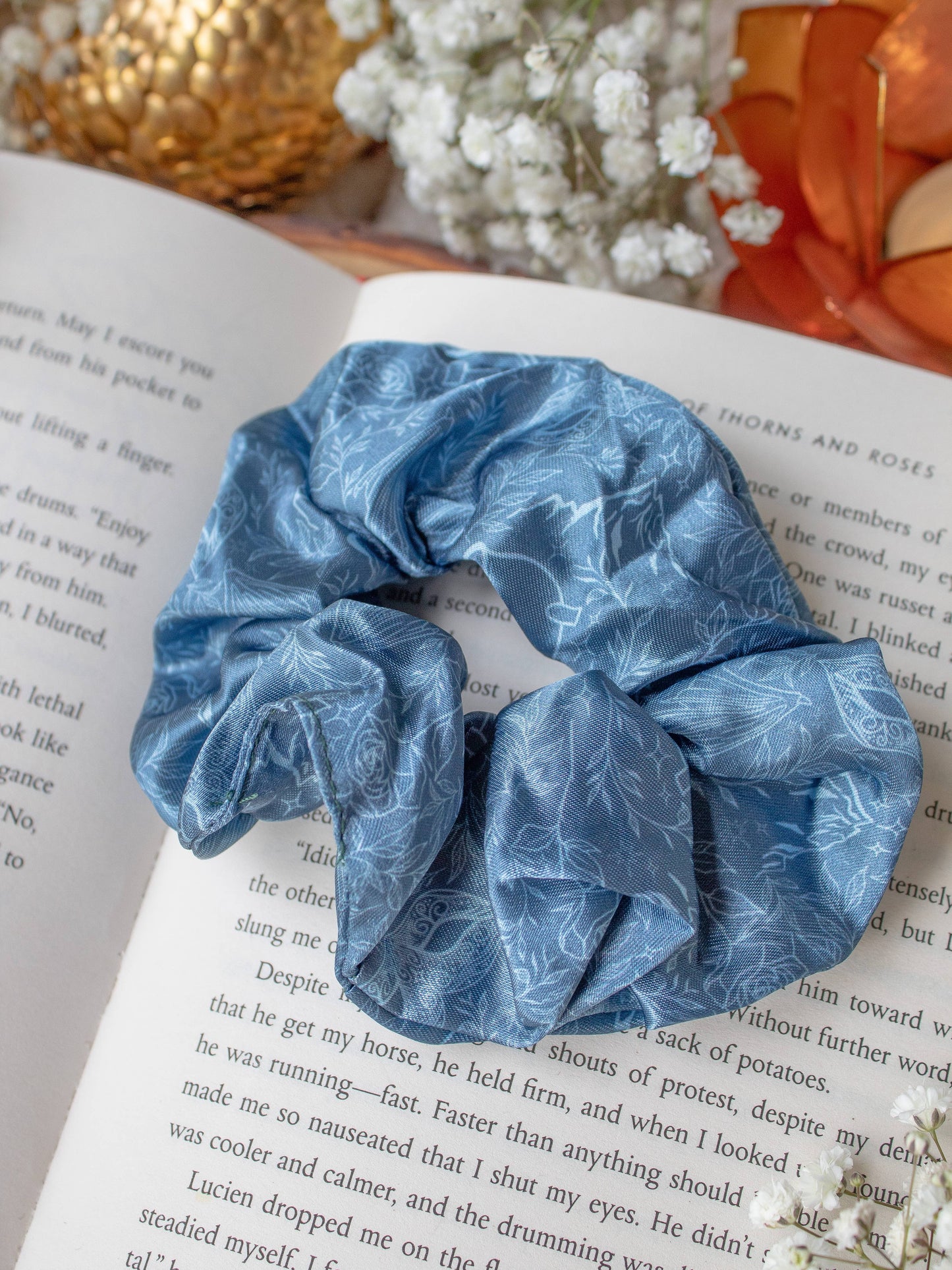 Bookish Satin Scrunchie | ACOTAR Starlight