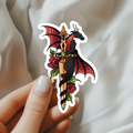 Dragon Sword Bookish Waterproof Vinyl Sticker