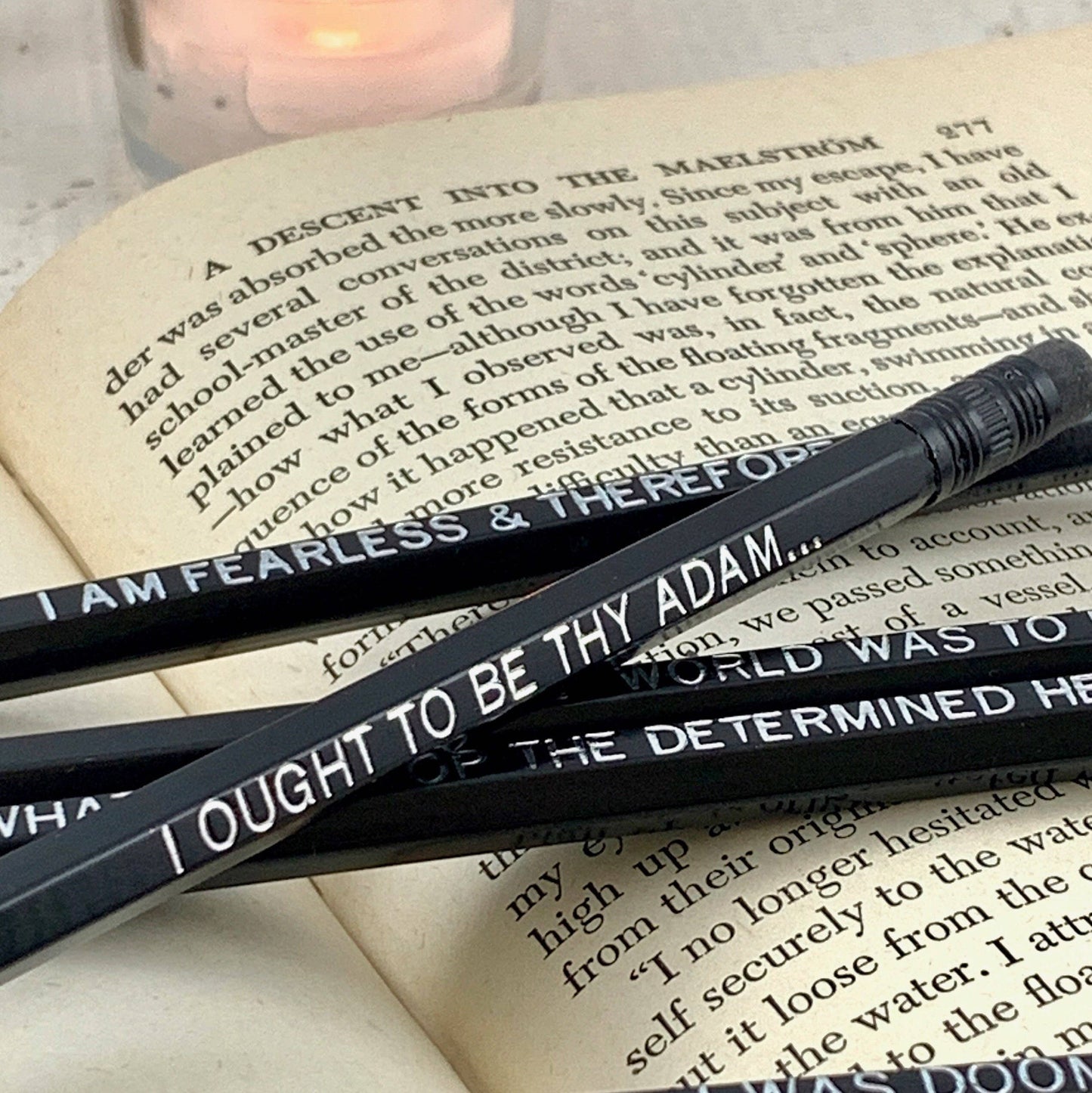 Frankenstein Quote Pencils Halloween Gift, Mary Shelley Gift