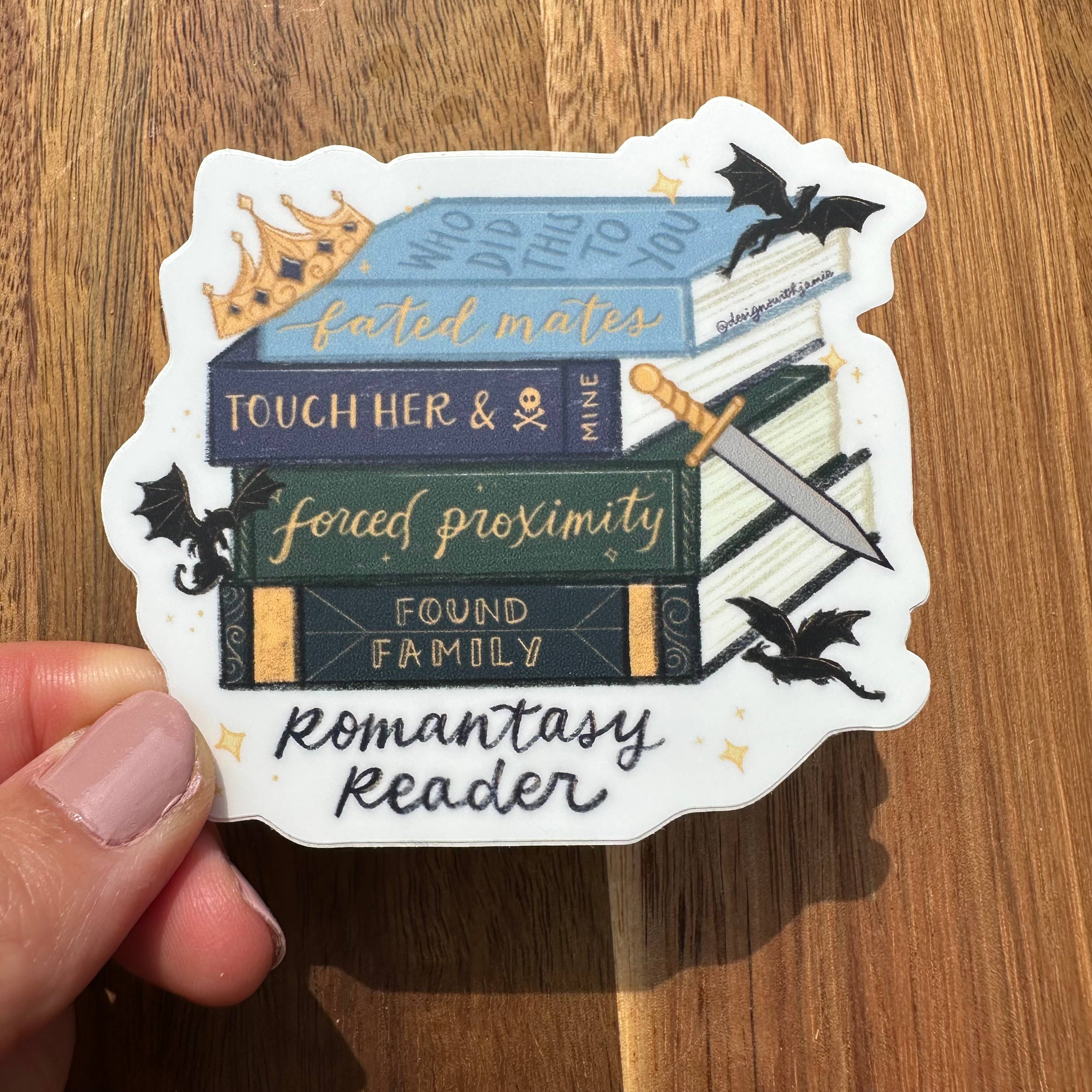 Romantasy Reader Trope Sticker