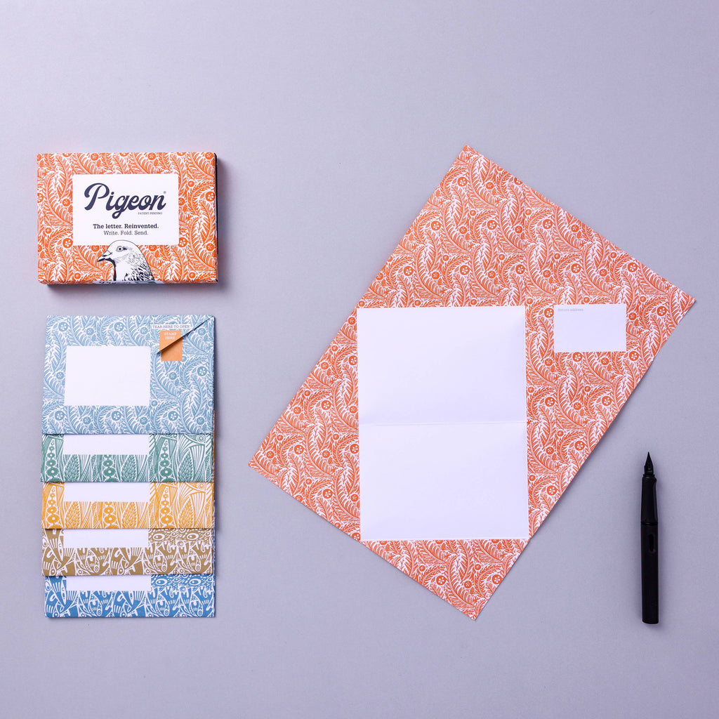Nature Study Pigeon, Folding Letter Set – Pack of 6 Letters