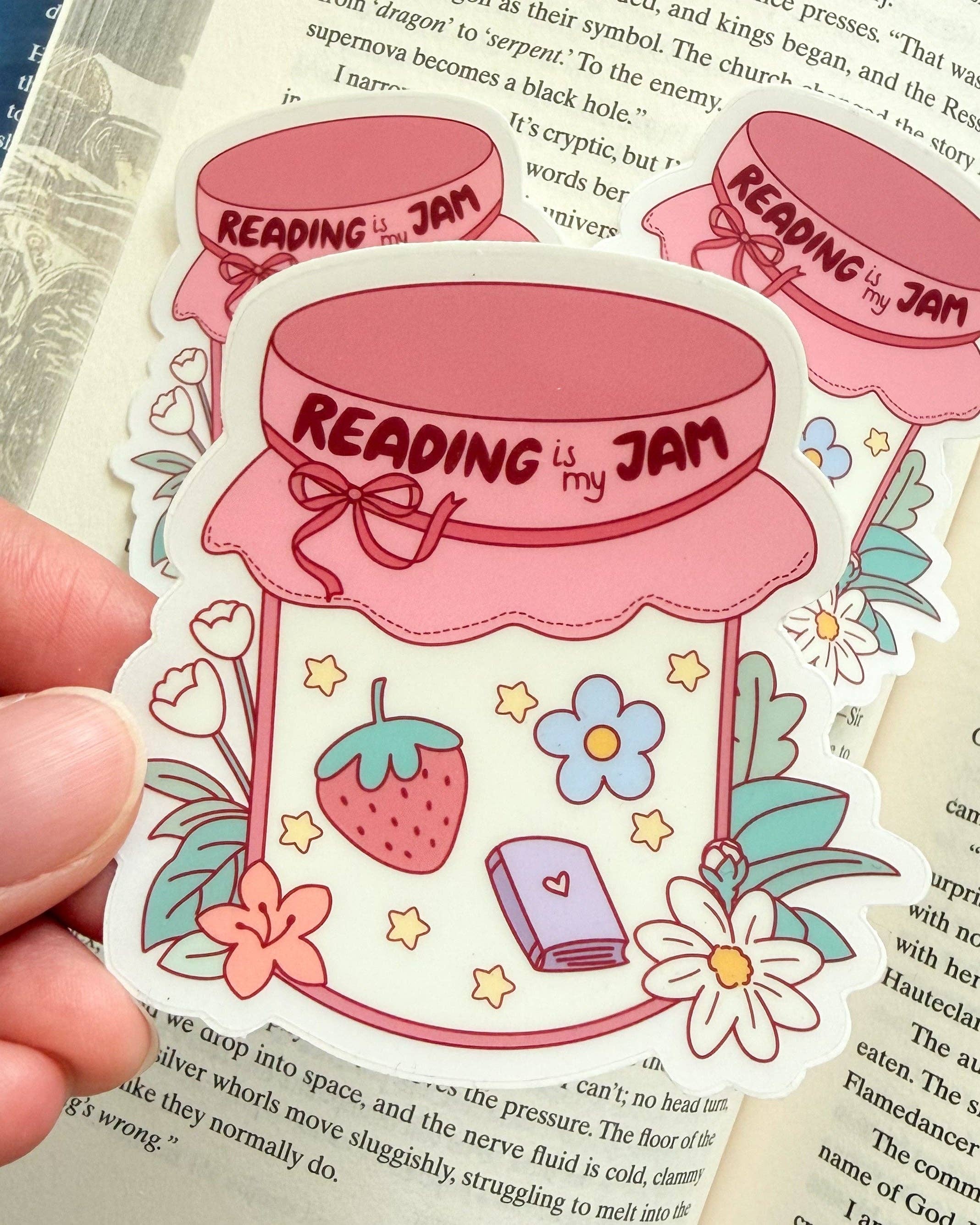 Reading Is My Jam Sticker