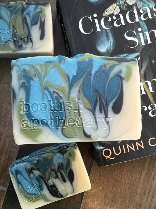 Cicadas Sing Book Lover Soap - Cicadas Sing of Summer Graves