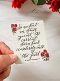 So We Beat On F Scott Fitzgerald Literary Quote Sticker