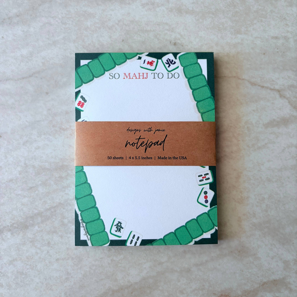 So Mahj to Do Mahjong Notepad
