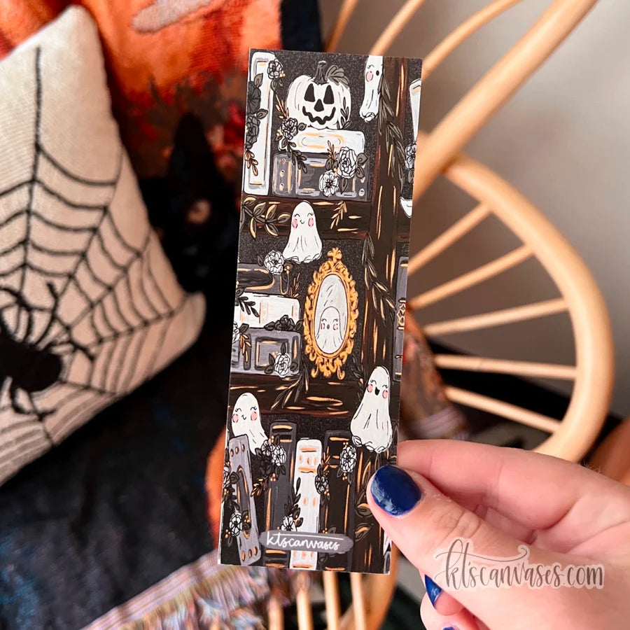 Haunted Library Double Sided Bookmark