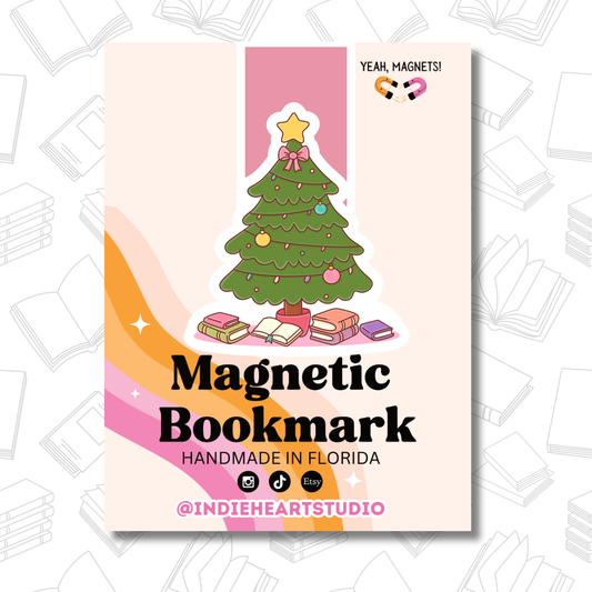 Bookish Holiday Tree Magnetic  Bookmark