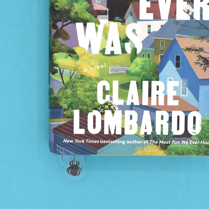 Spider Web Die Cut Bookmark