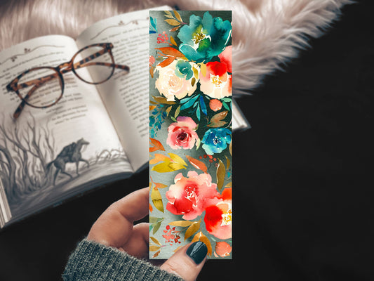 Colorful Floral Bookmark