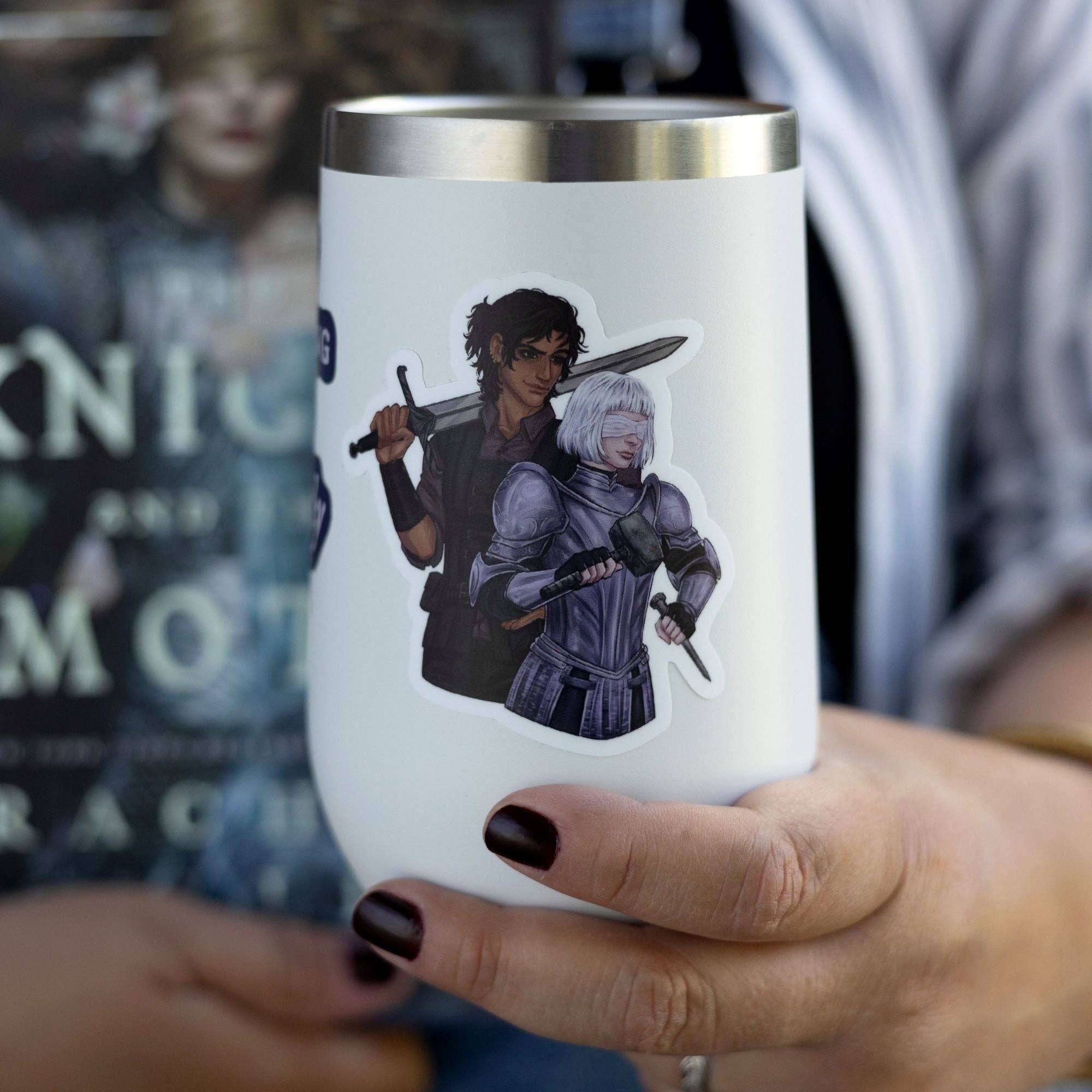 Sybil and Rory Sticker | The Knight and the Moth