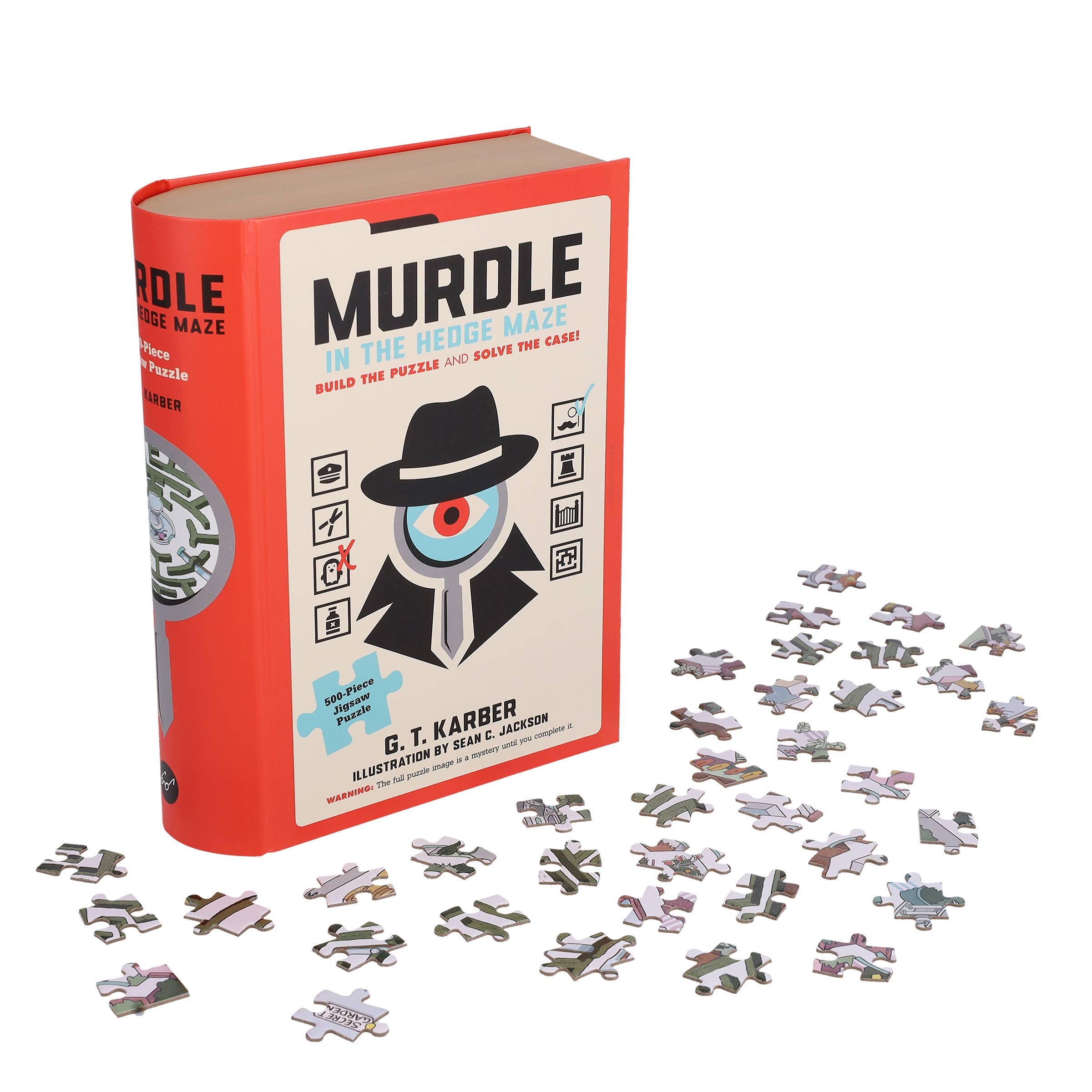 Murdle in the Hedge Maze 500-Piece Jigsaw Puzzle