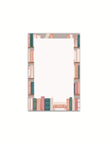4x6 Cozy Spring Bookshelf Notepad | Bookish Reader Notepad