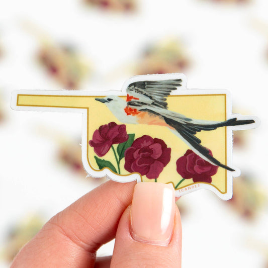 Birds & Blooms Oklahoma Decal Sticker