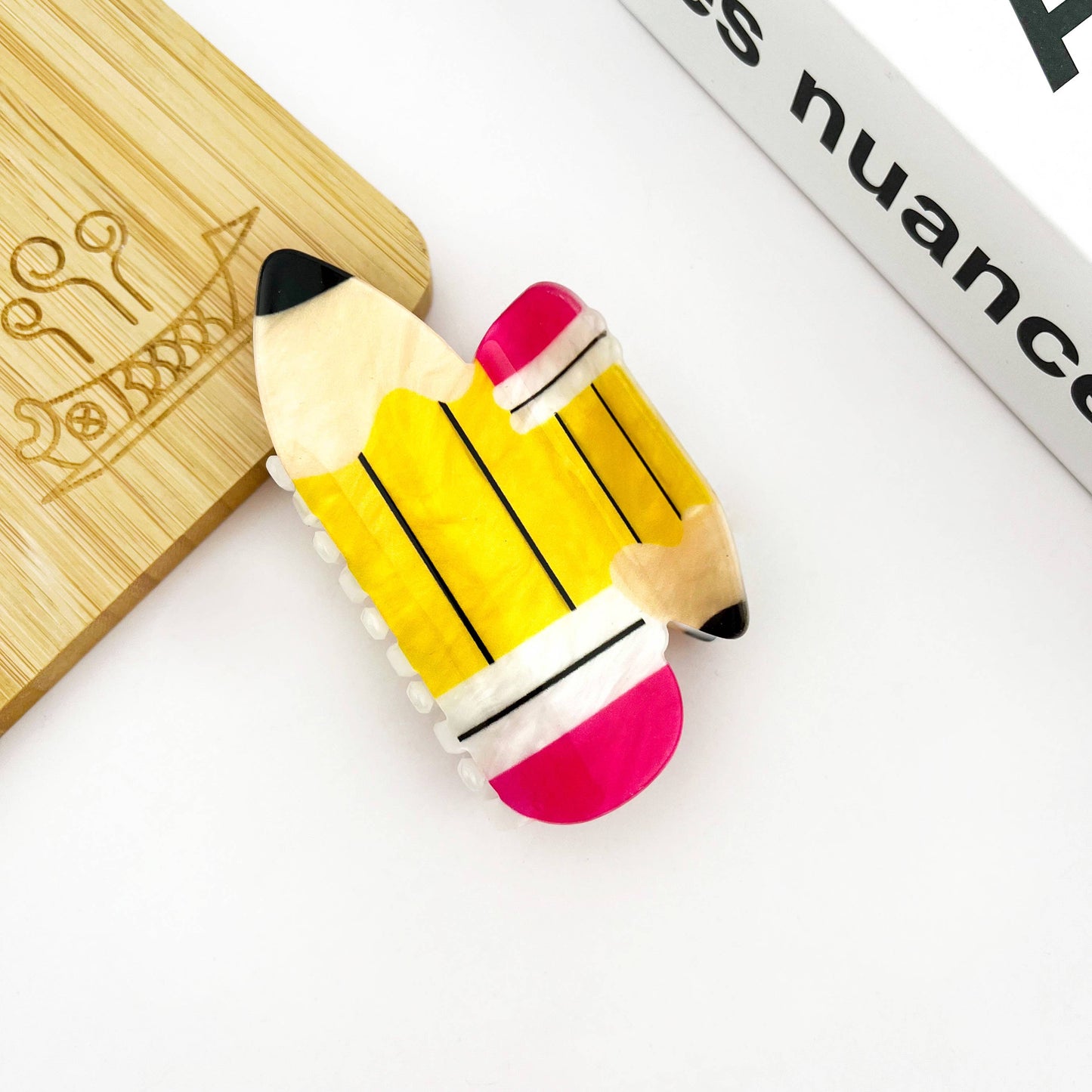 Pencil Claw Clip, Stationery Hair Clip