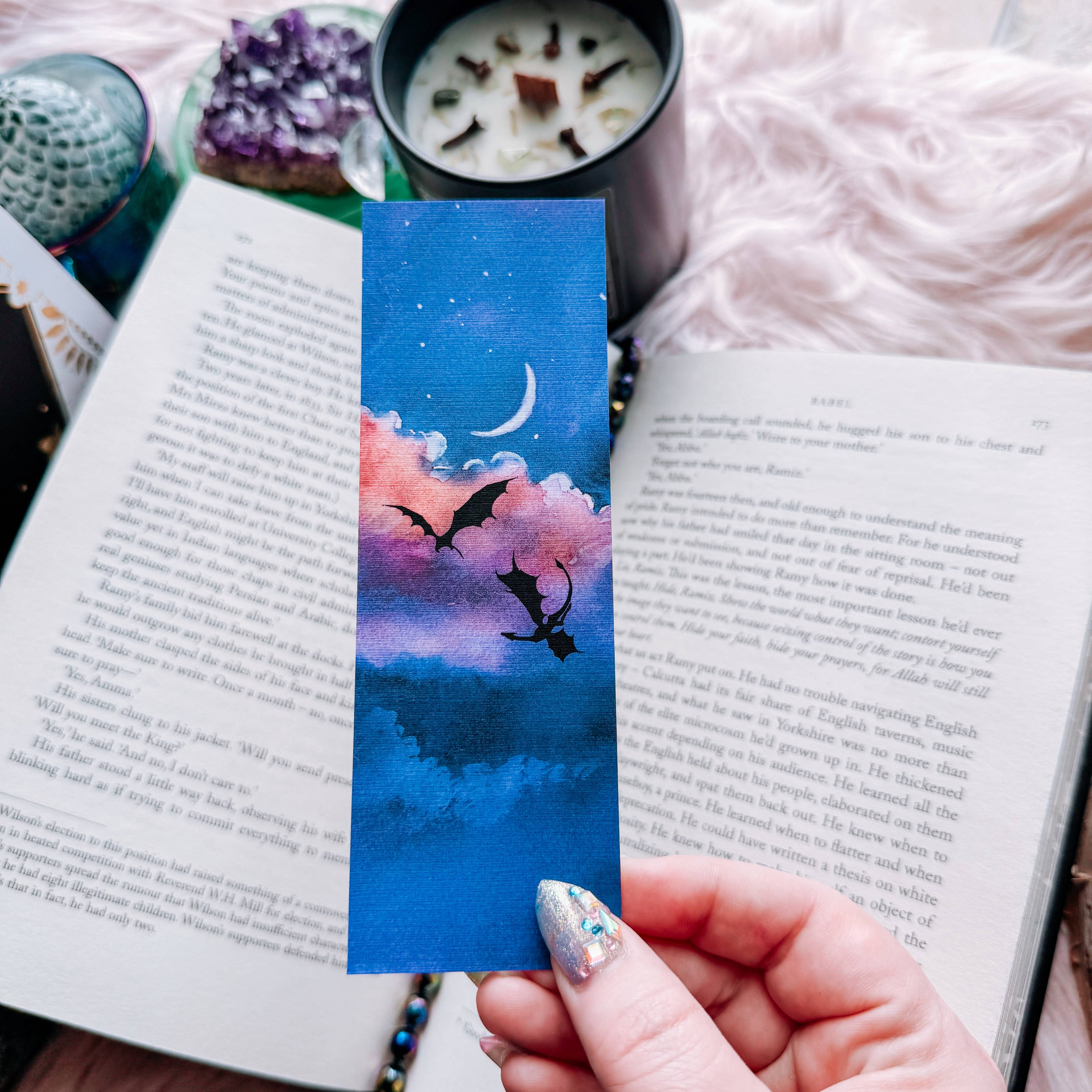 Moonlight Flight Dragon Bookmark