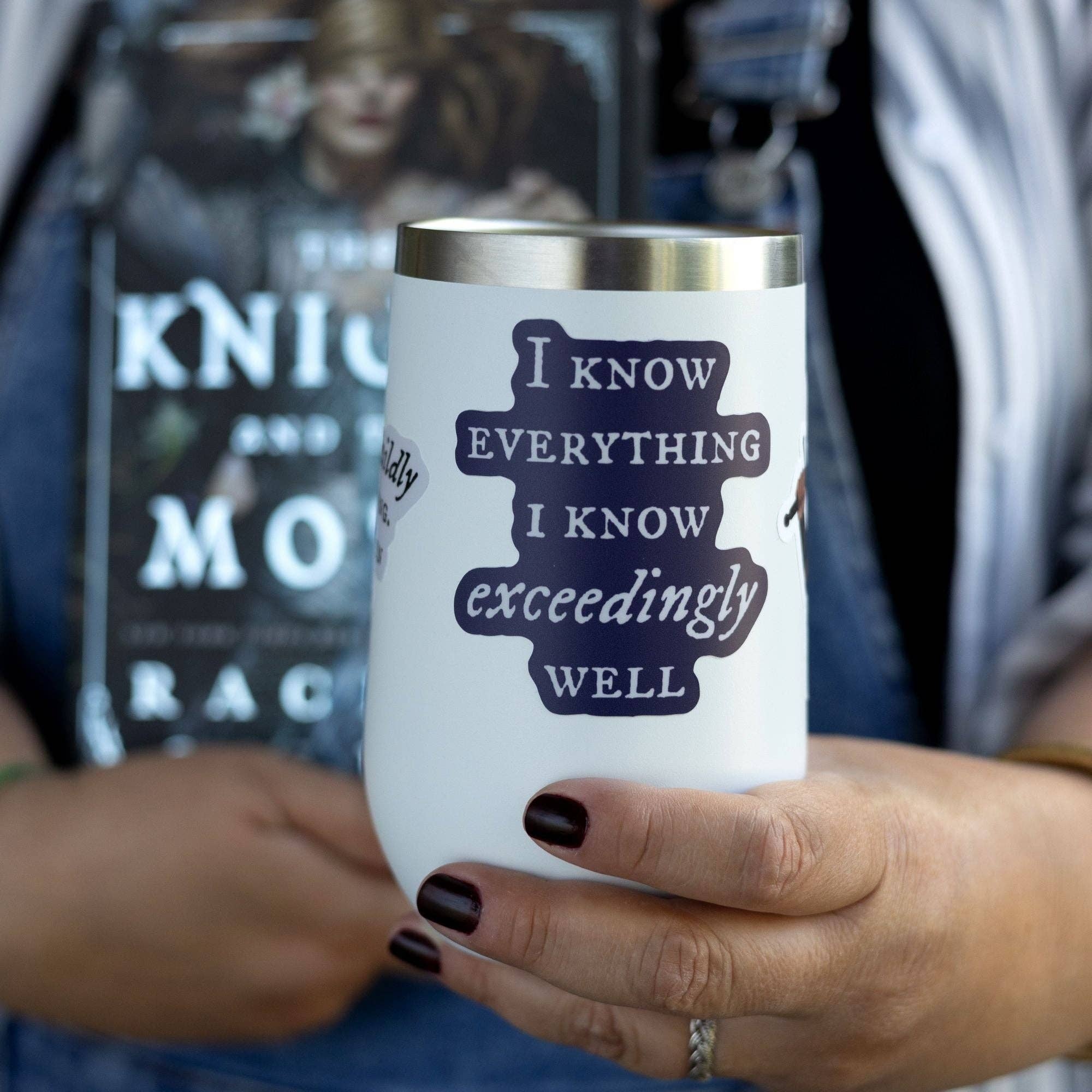 I Know Everything I Know Sticker | The Knight and the Moth