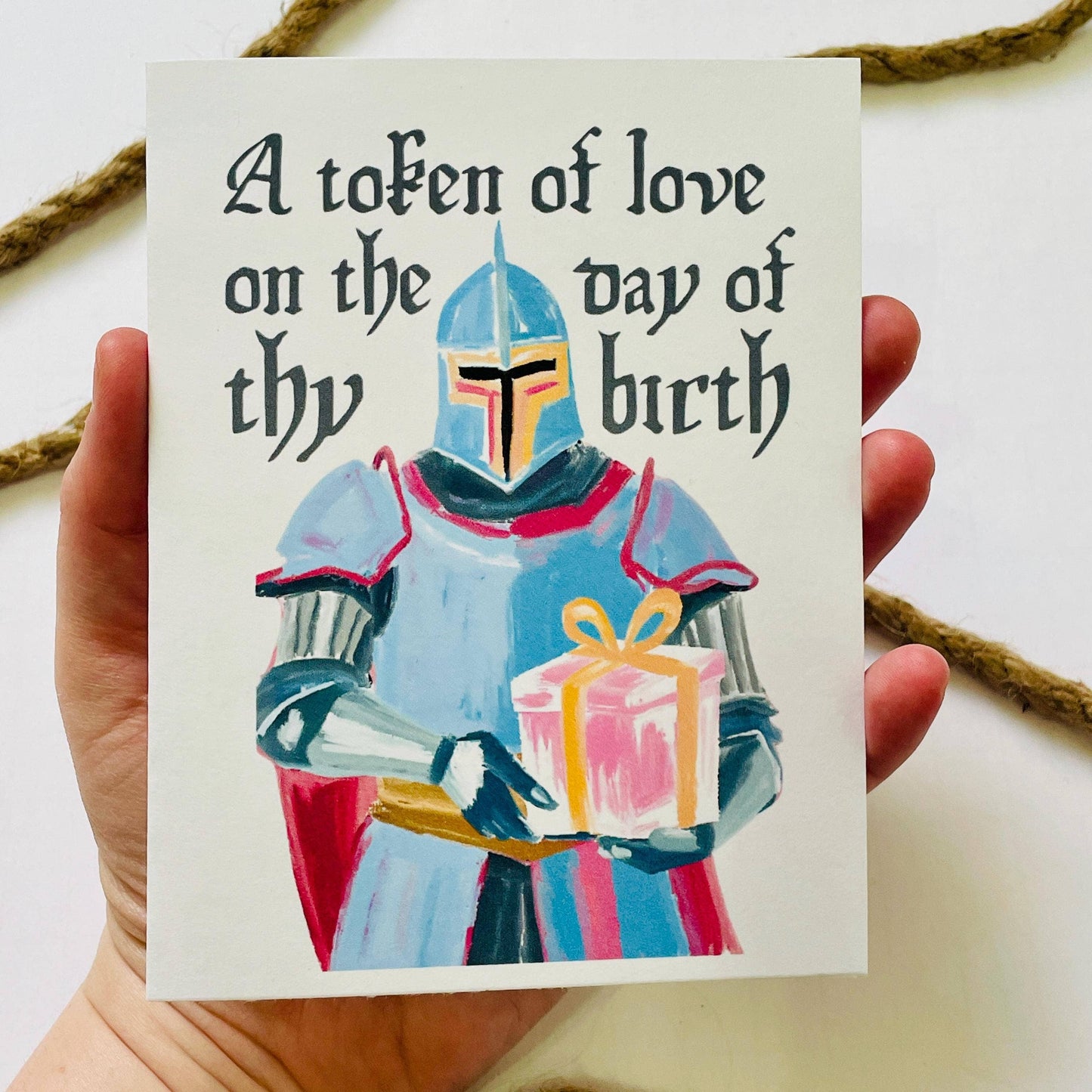 Medieval & Renaissance Role-Playing Birthday Card