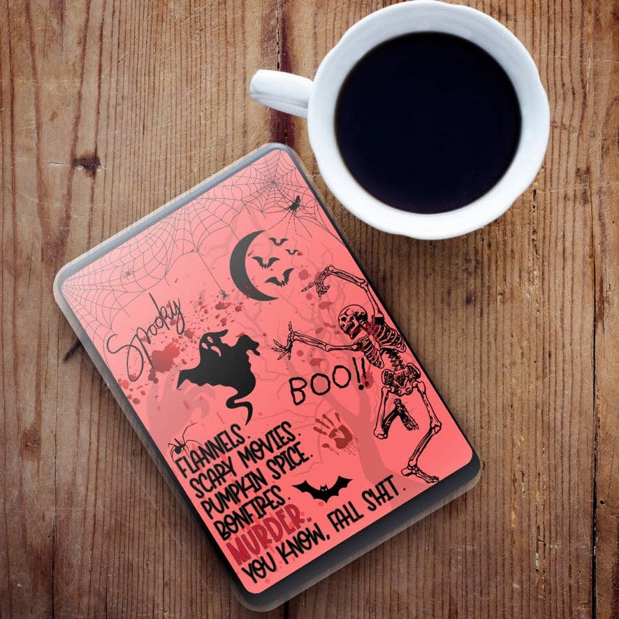 Spooky Red and Black Halloween Collage Kindle Paperwhite Insert