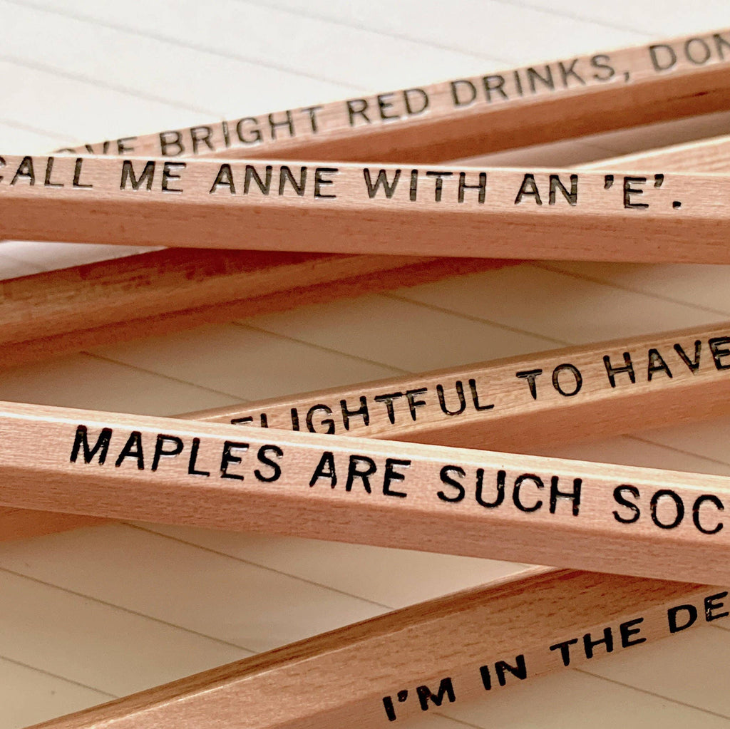 Anne of Green Gables Quote Pencils, Gift for Her