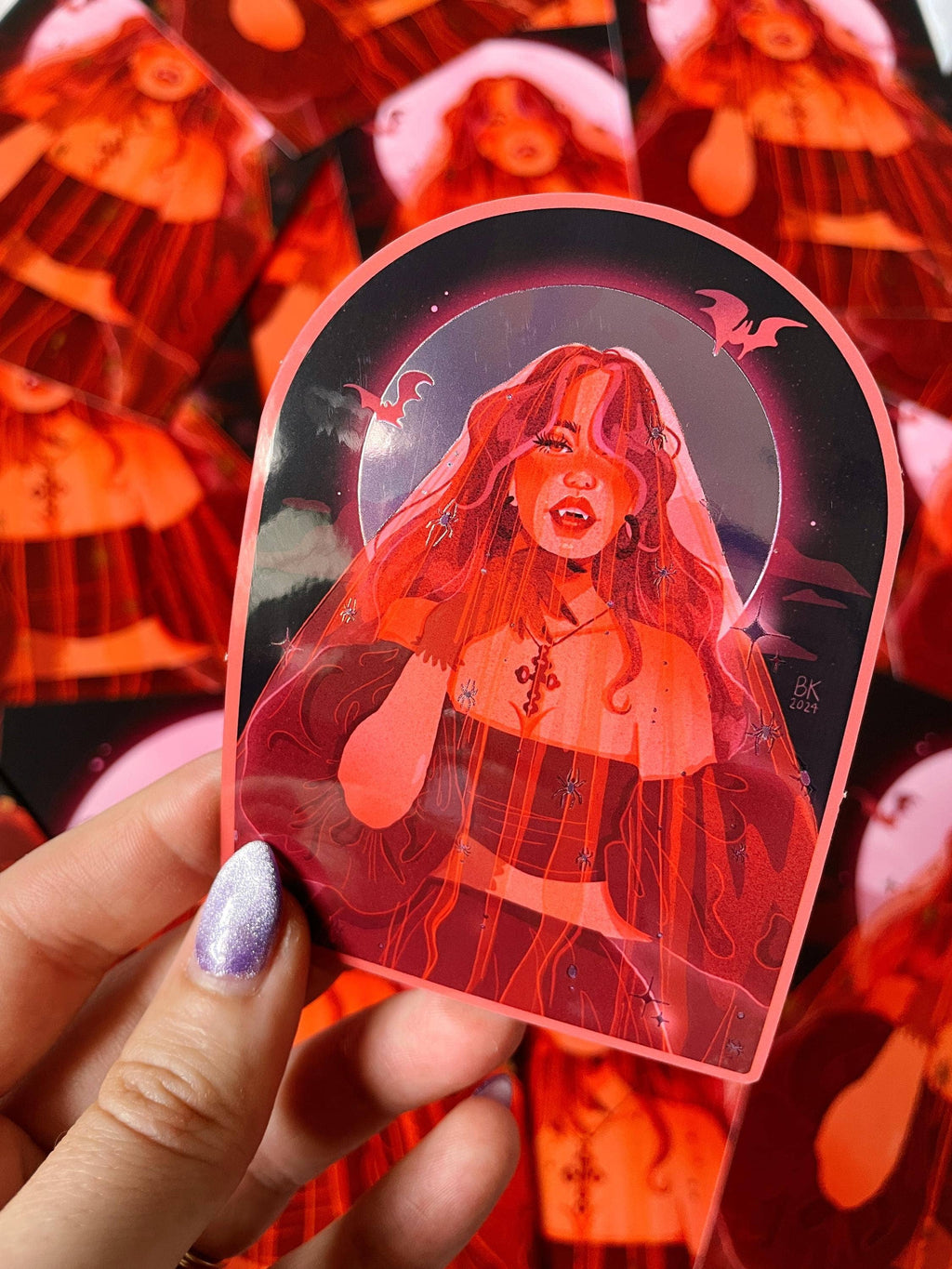 Vampire Bride Metallic Sticker