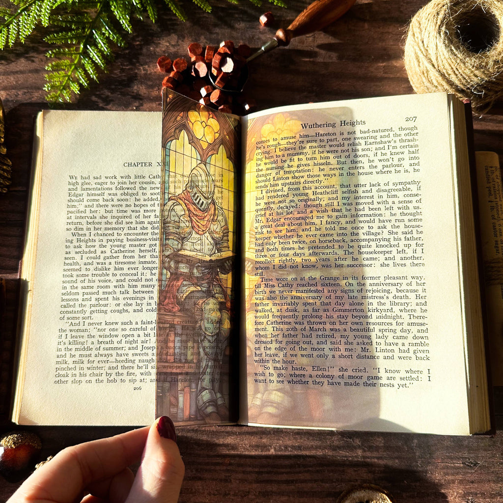 Reading Knight Glass Bookmarks