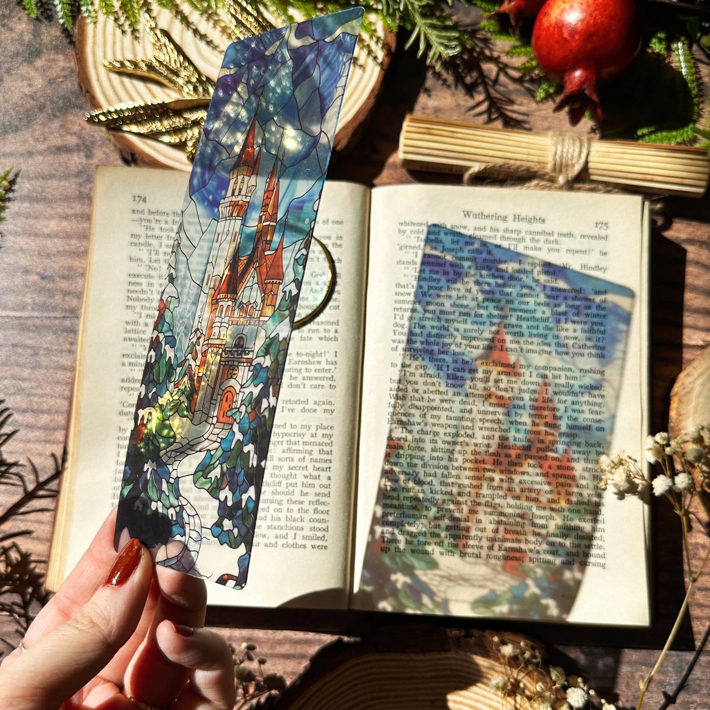 Winter Court (ACOTAR) Stained Glass Bookmarks