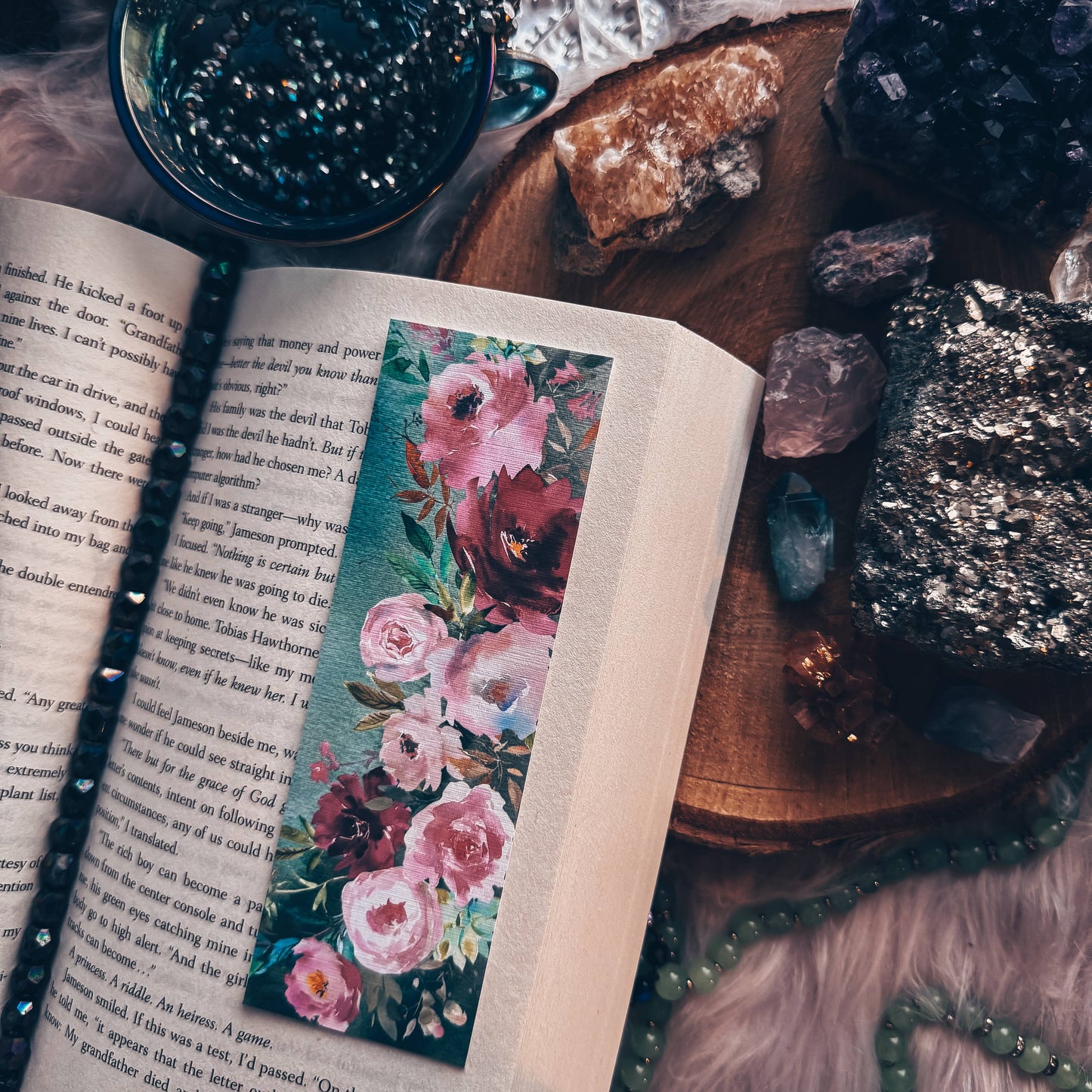 Soft Pink Floral Bookmark