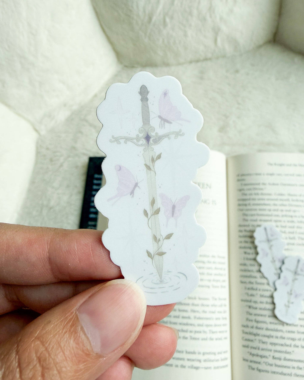 Sword and Moths Sticker