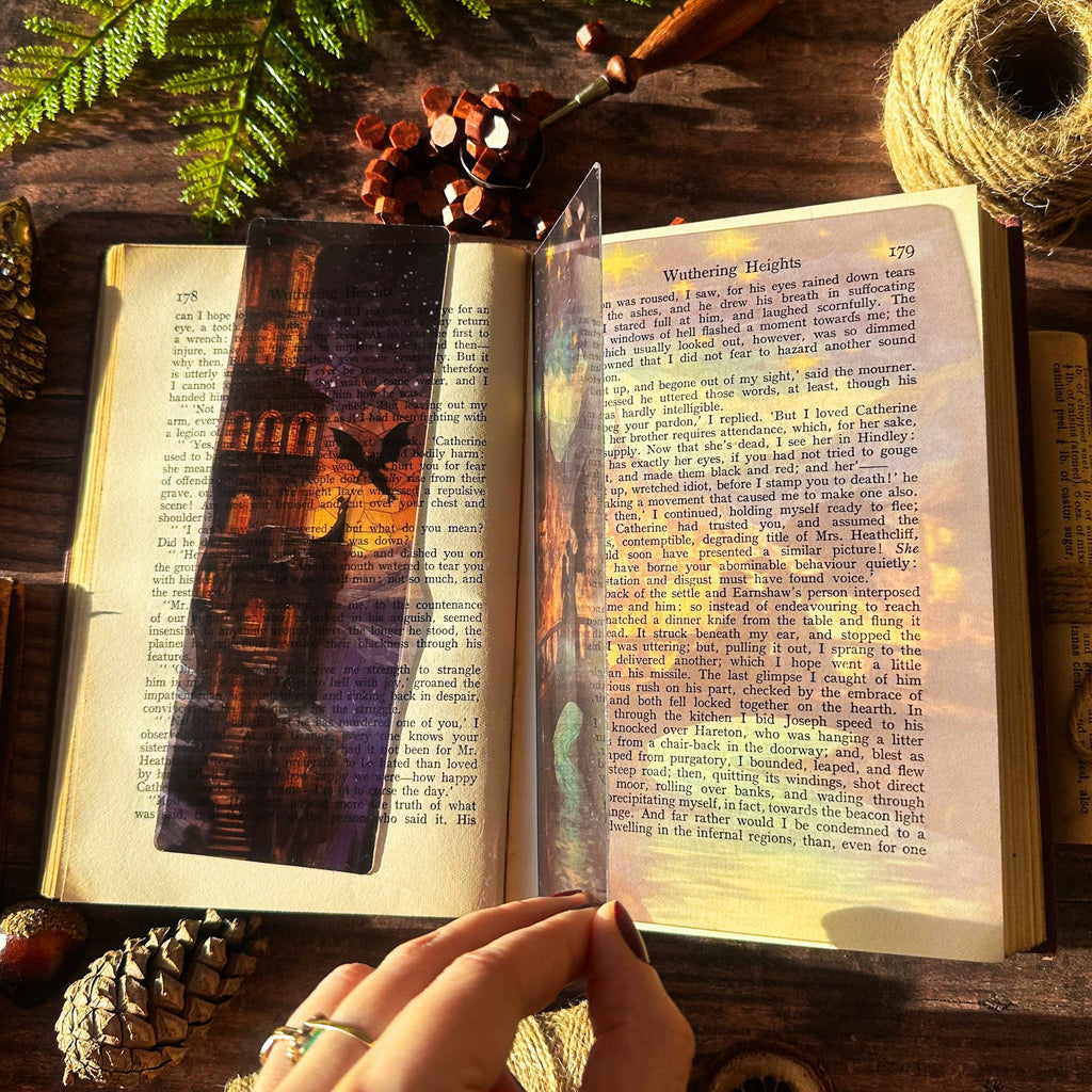 Nesta and Cassian House of Wind Stained Glass Bookmarks