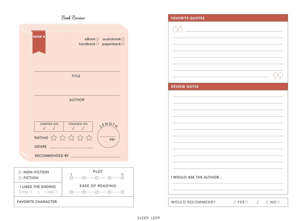 Reading Journal for Teens: For the Love of Books