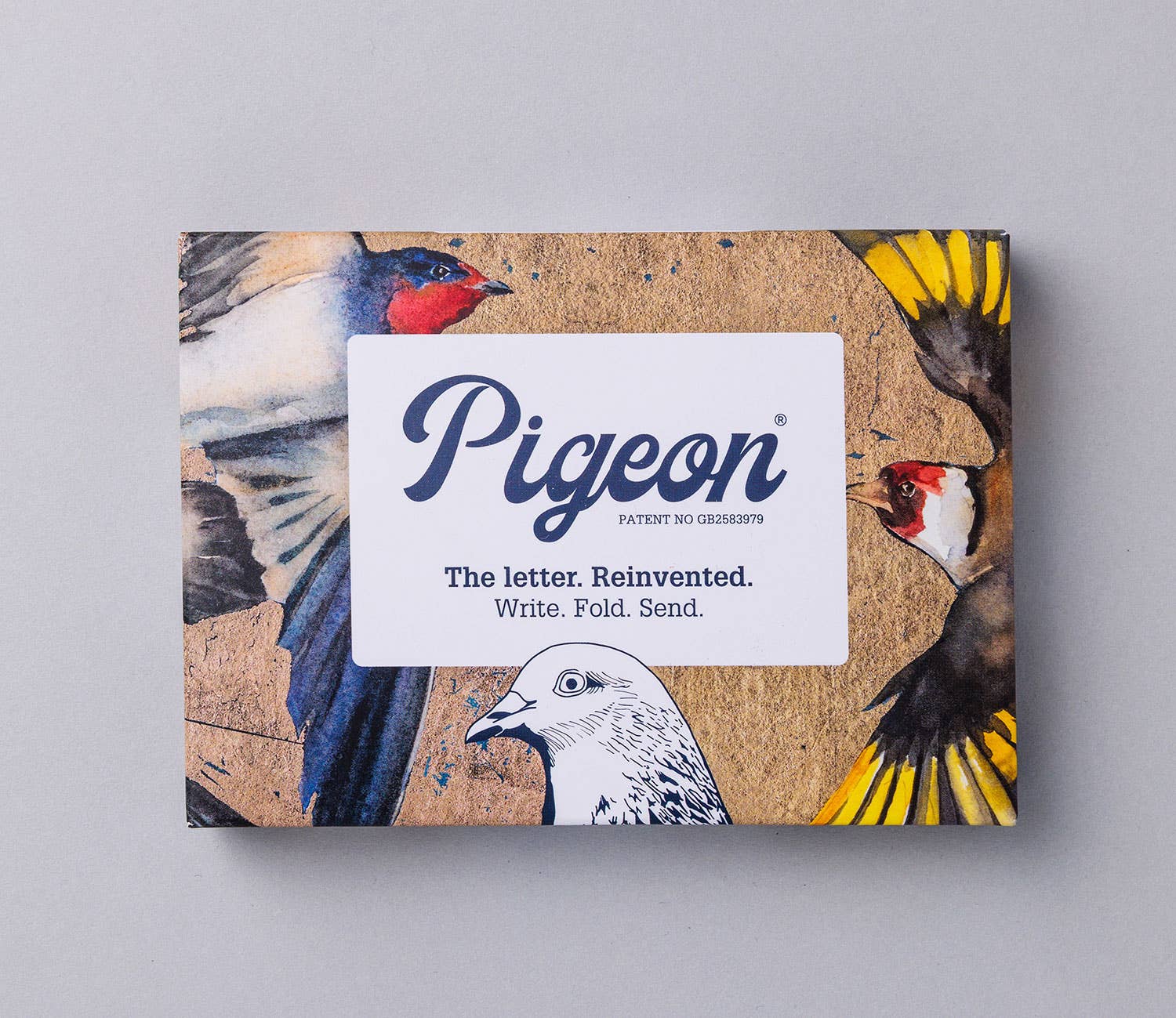Golden Flight Pigeon, Folding Letter Set – Pack of 6 Letters