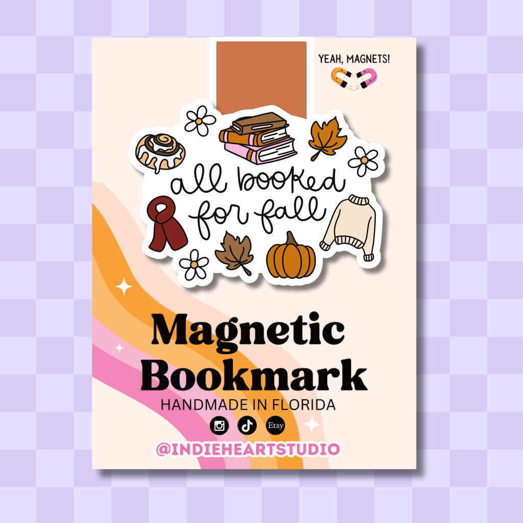 All Booked For Fall Magnetic Bookmark