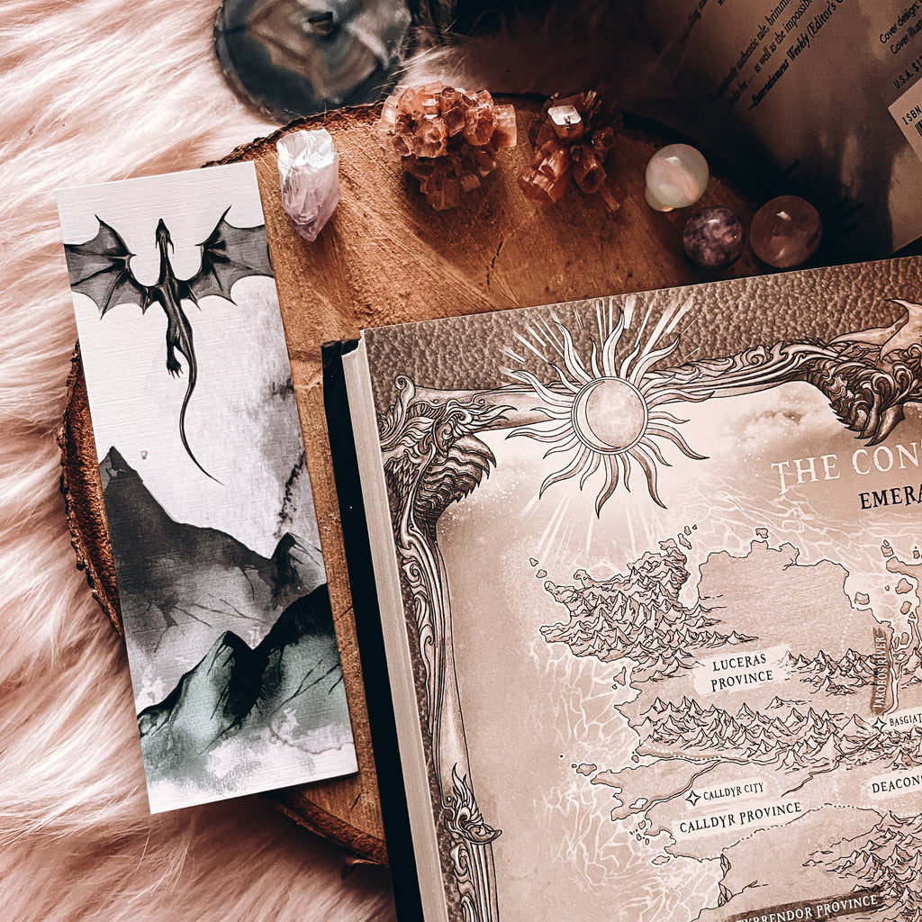 Black Dragon Flying Bookmark