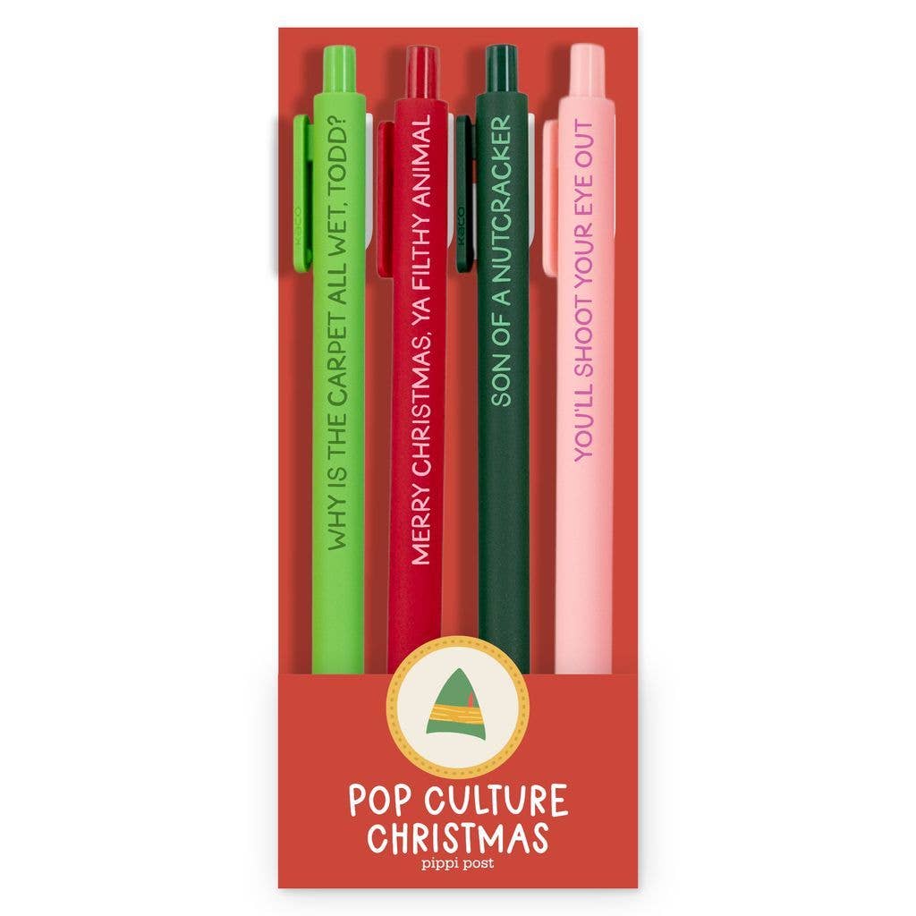 Pop Culture Christmas Movie Quotes Pen Set
