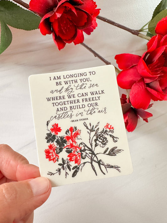 Castles In The Air Dracula Quote Literary Sticker Decal
