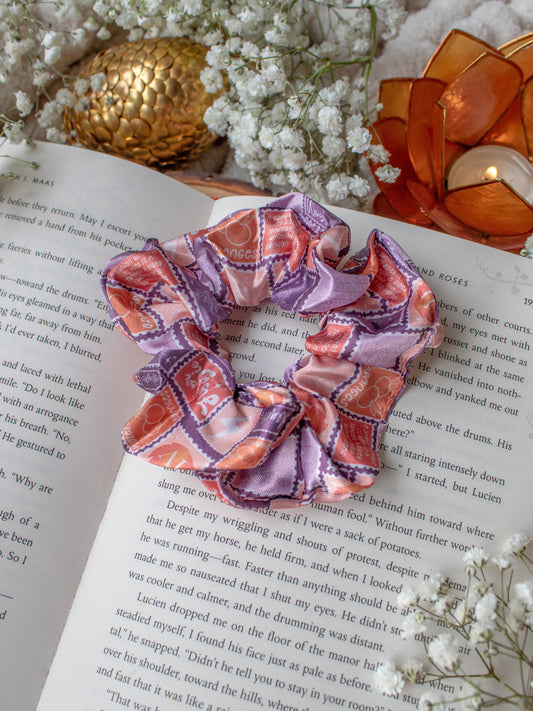 Bookish Fantasy Satin Scrunchie | Fourth Wing Stamps