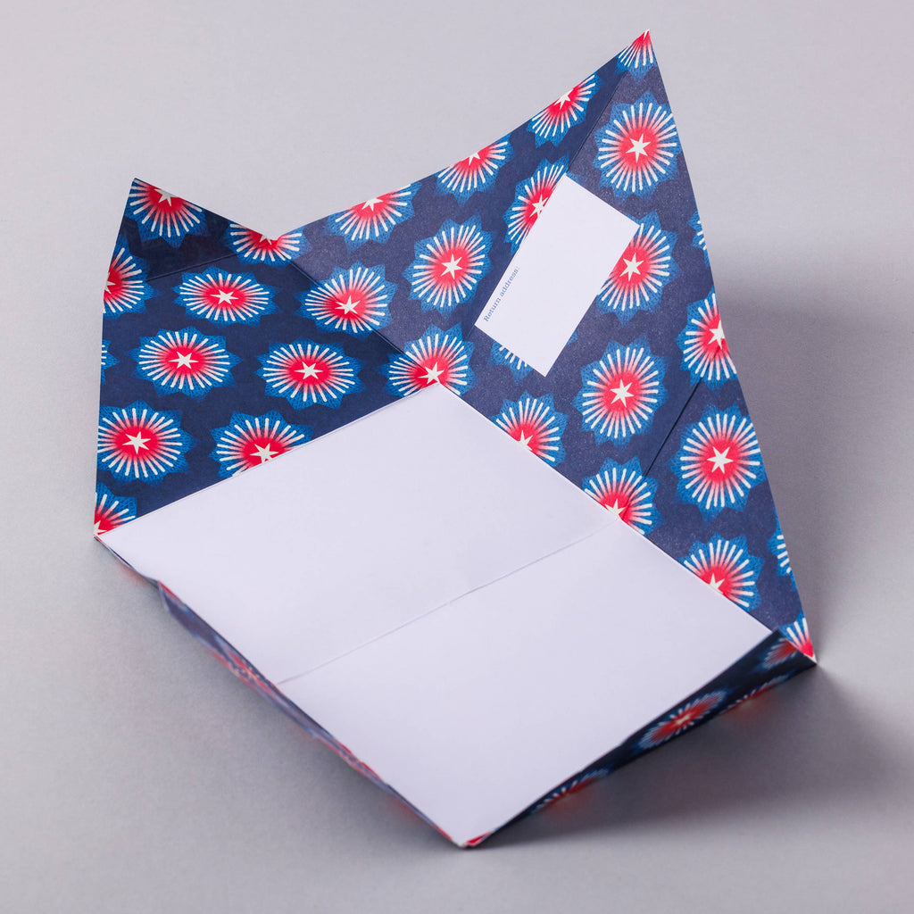 Starburst Pigeon, Folding Letter Set – Pack of 6 Letters