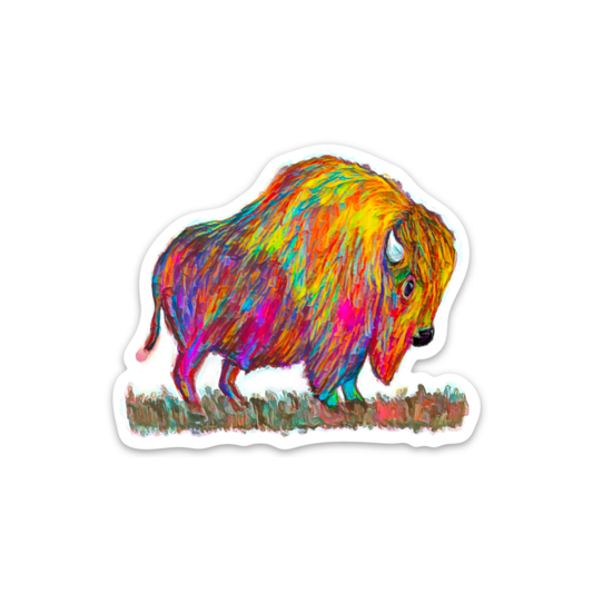 Painted Buffalo - Sticker