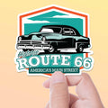 Classic Car Route 66 Sticker