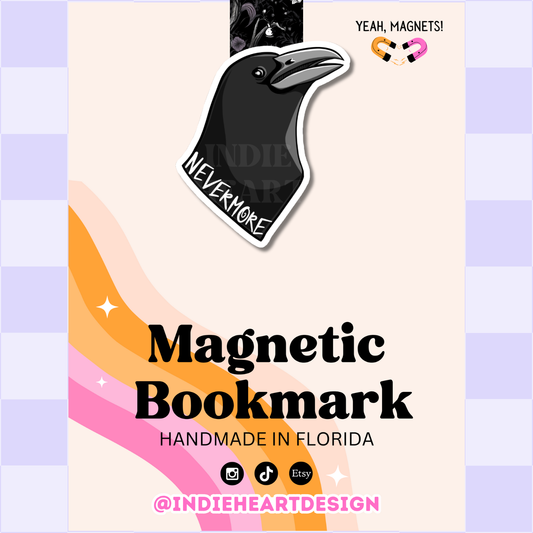 Nevermore Raven | Magnetic Bookmark