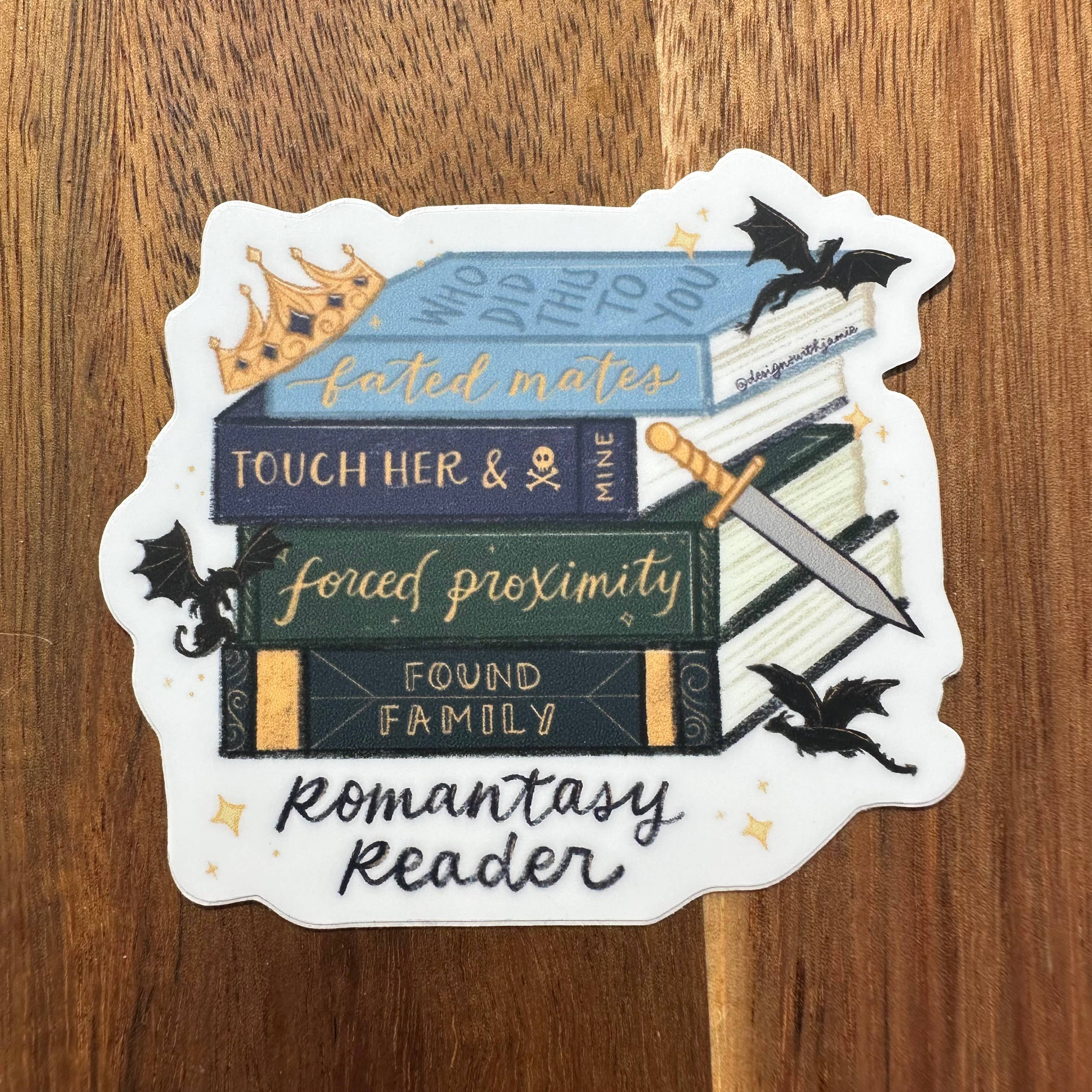 Romantasy Reader Trope Sticker