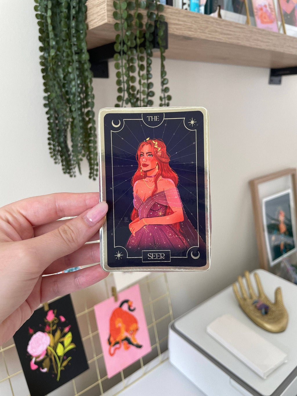 The Seer Elain Tarot Card Sticker