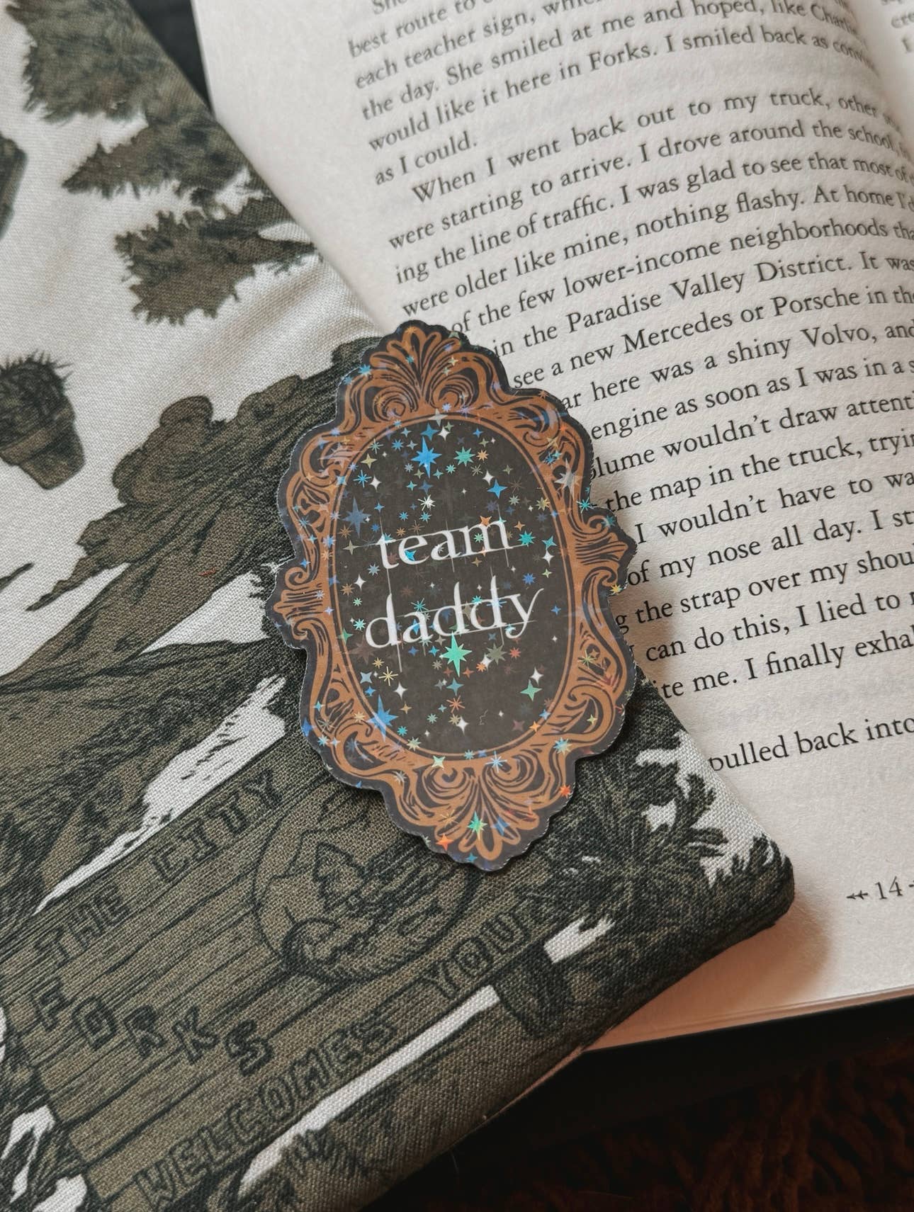 Twilight Team Daddy Bookish Sticker