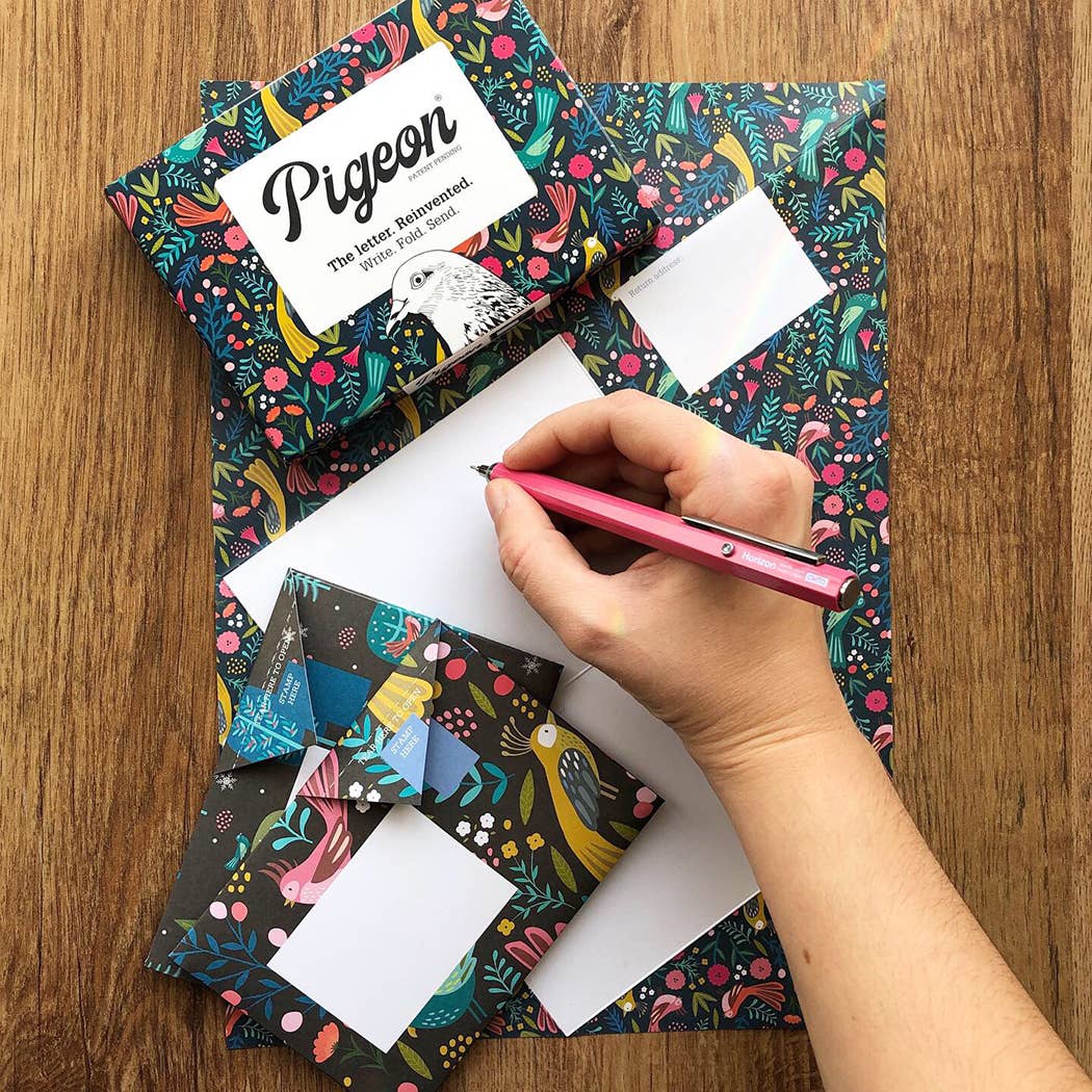 Magical Menagerie Pigeon, Folding Letter Set, Pack of 6