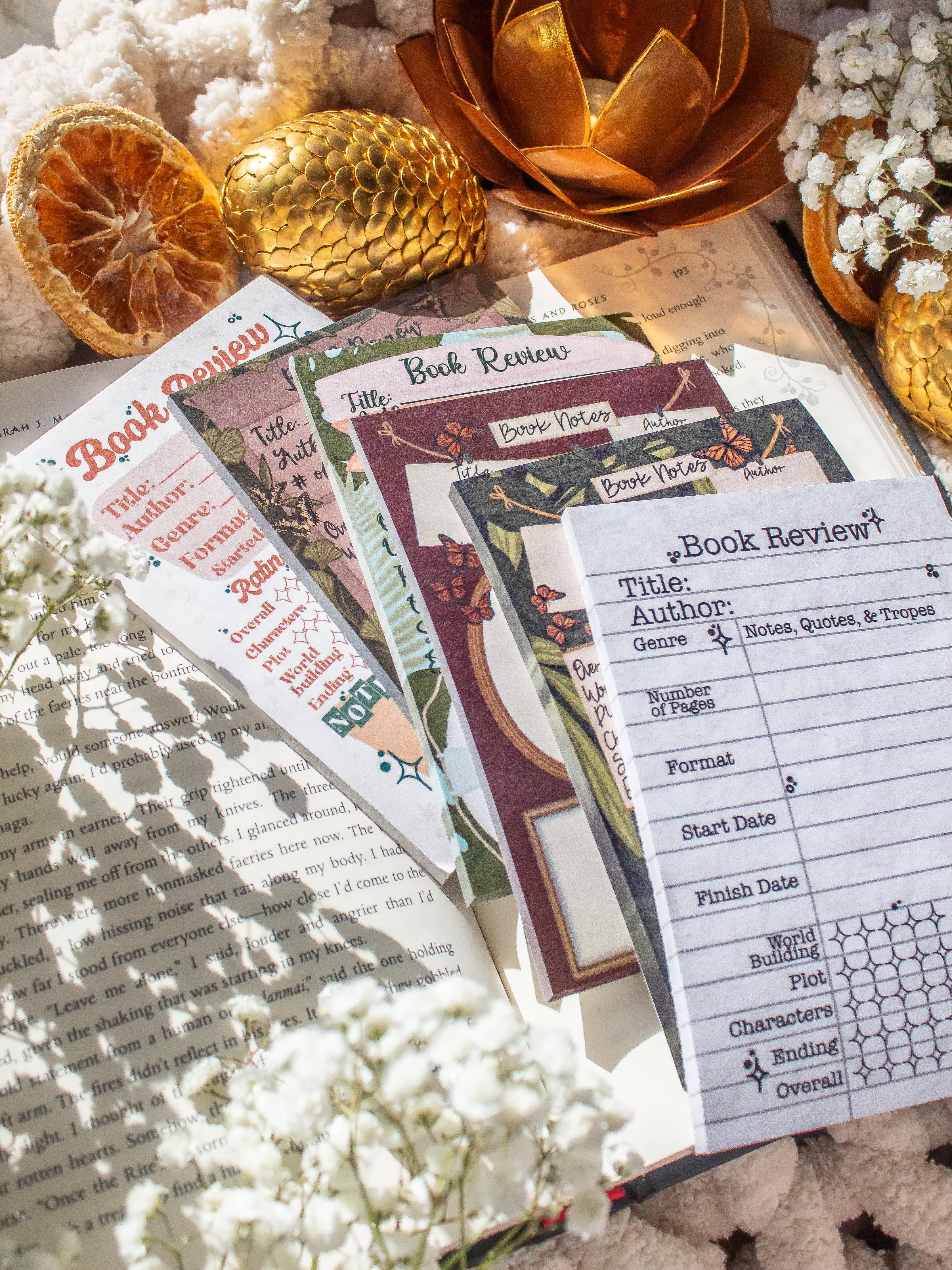 4x6 Book Review Post-it Notepad | Ivory Swords