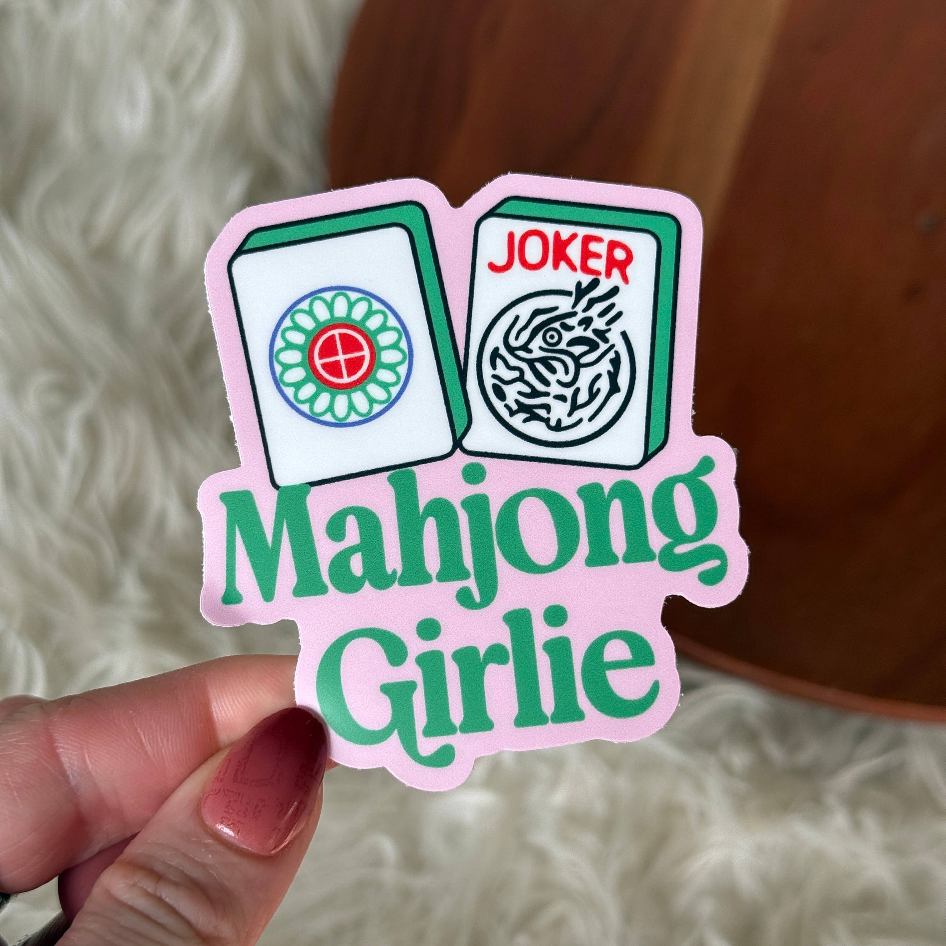 Mahjong Girlie Tile Mahjong Sticker