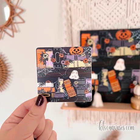 Spooky Bookshelf Sticker