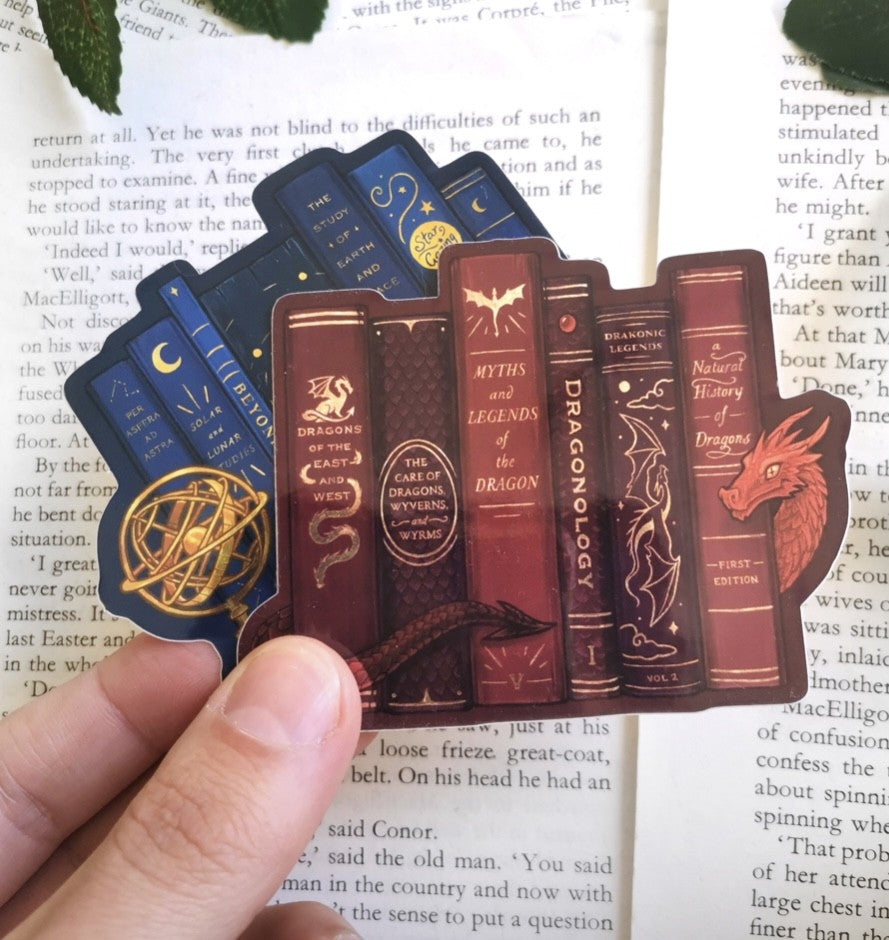 Old Bookshelves Stickers