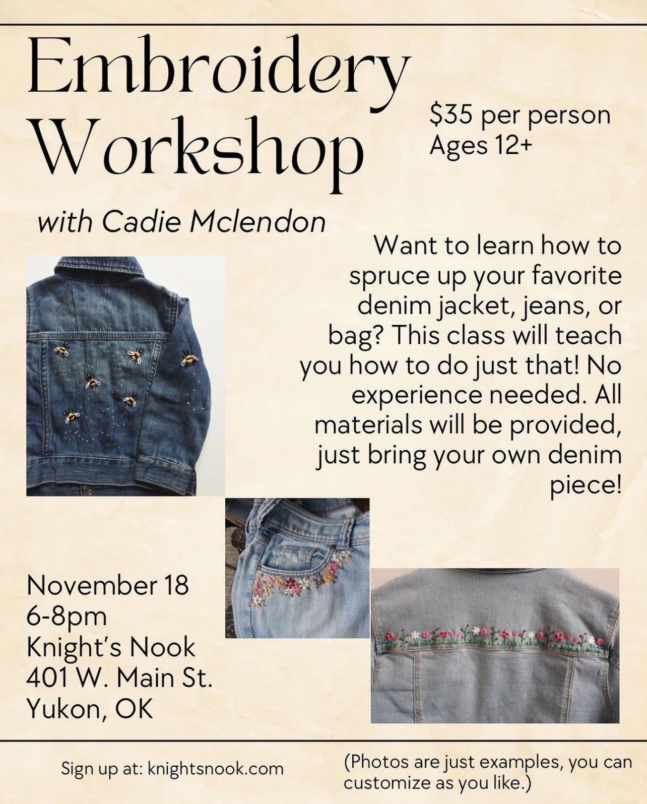 Embroidery Workshop